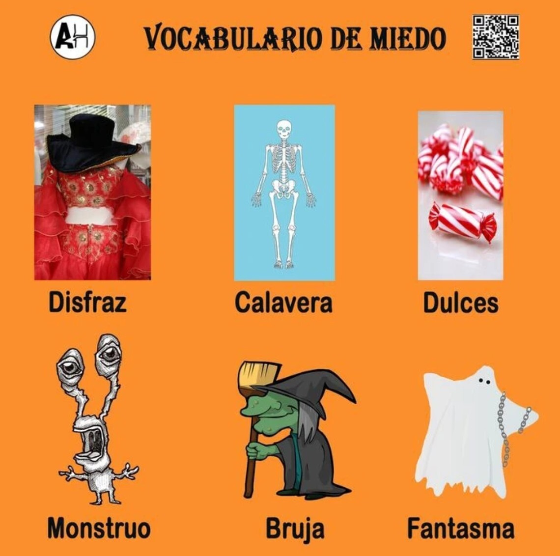 vovabulario de miedo